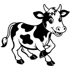 baby cow Vector
