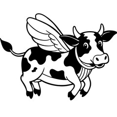 baby cow Vector