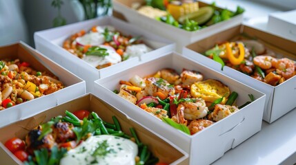 Convenient boxed food with microwave-ready healthy meals, [Boxed Food, Microwave Meals], [Quick Nutrition]