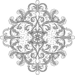 Sketch illustration silhouette vector image detail design background pattern classic vintage floral ethnic traditional europe