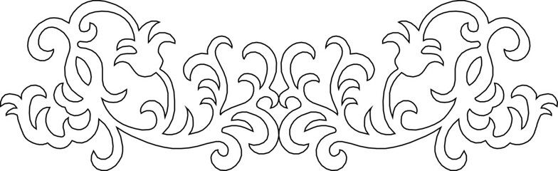 Sketch illustration silhouette vector image detail design icon symbol ornament decoration background pattern classic vintage floral ethnic traditional europe 
