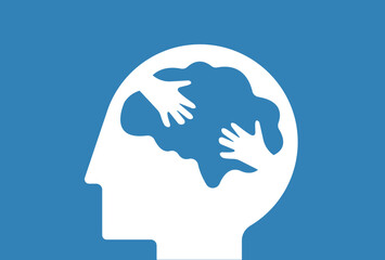 Mental health support care therapy illustration