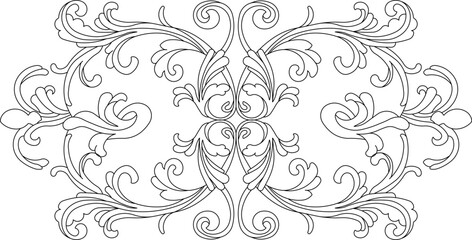 Sketch illustration silhouette vector image detail design icon symbol ornament decoration background pattern classic vintage floral ethnic traditional europe