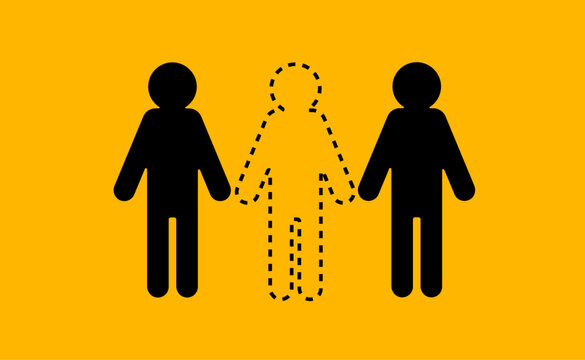 The missing anonymous people illustration