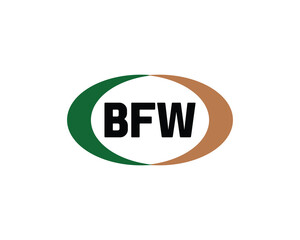 BFW logo design vector template. BFW logo design.