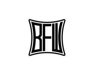 BFW logo design vector template. BFW logo design.