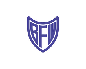 BFW logo design vector template. BFW logo design.