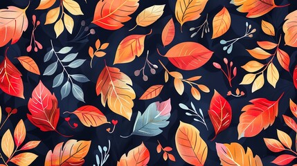 Autumn pattern wallpaper