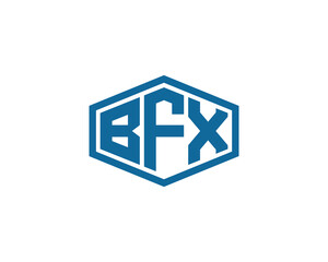 BFX Logo design vector template. BFX Logo design.