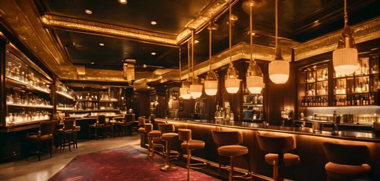 POV Walkthrough a Luxurious Bar anf Resto
