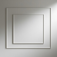 Fototapeta premium Abstract image with black frame and white background.