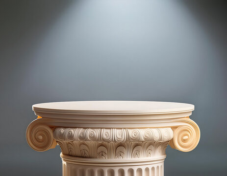  Roman Column Podium- A classic podium with ancient Roman columns, suitable for products wit_1(402)