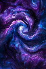 Fototapeta premium Abstract swirls of deep purple and blue