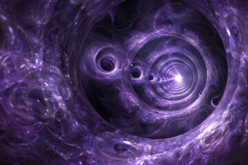 Abstract Purple Swirling Pattern in Vortex Design Emphasizing Dynamic Motion and Vibrant Color