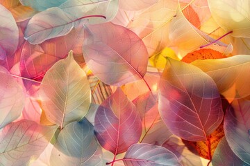 A close up shot of a cluster of leaves with intricate details
