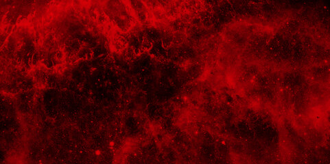 Abstract grainy and grunge Smoke Liquid smoke rising mist or smog brush effect grunge texture. Old vintage distressed bright red paper illustration. Scary red wall. Rustic grunge textured dark red.