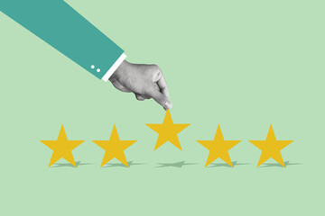 Art Collage feedback. Best score point to review service. Five star for quality customer rating.