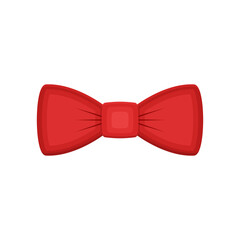 Bow tie flat vector illustration isolated on white background