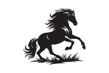 Horse silhouette vector illustration