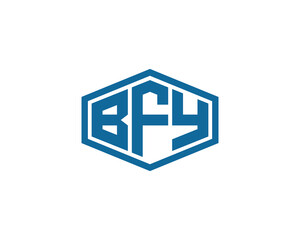 BFY logo design vector template. BFY logo design.