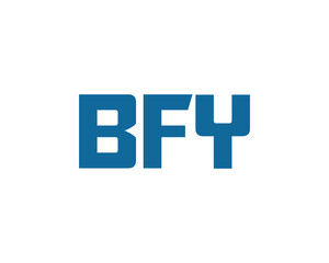 BFY logo design vector template. BFY logo design.