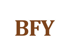 BFY logo design vector template. BFY logo design.