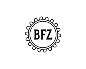 Fototapeta premium BFZ logo design vector template. BFZ logo design.