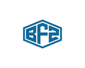 BFZ logo design vector template. BFZ logo design.