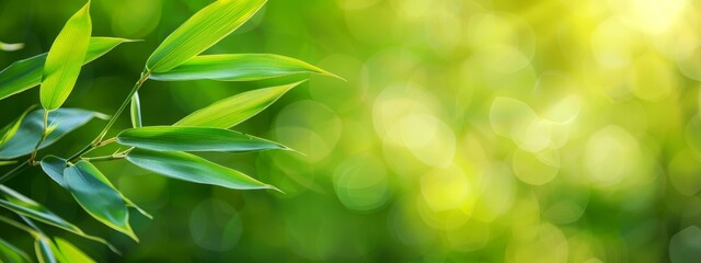  A tight shot of a green plant's leafy portion, background blur on nearby leaves