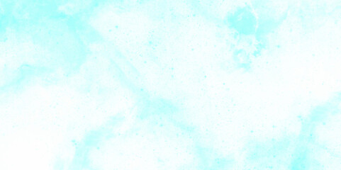 Natural sky beautiful blue and white texture background. Blue watercolor sky background with white clouds illustration. Blue watercolor background with white splash. Paint splash on paper.	