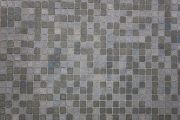 Carrelage en mosaïque grise et bleue en grès cérame