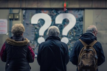 A group of individuals standing side by side, possibly in a social or celebratory setting