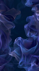 Fototapeta premium Abstract background forming a pattern of flowing blue lines