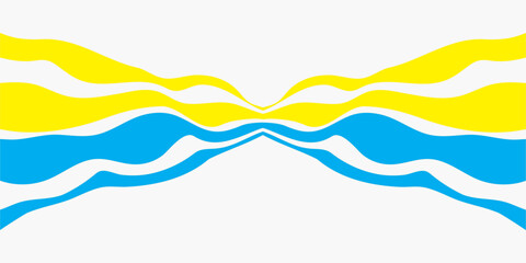 Ukraine vector flag. Blue and yellow Ukraine illustration. Ukraine flag isolated. Ukraine vector  background. 