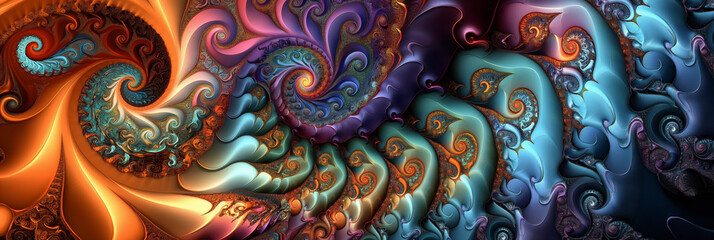 abstract 3D fractal background