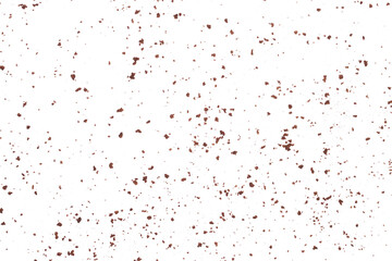 Instant coffee granules pattern, soluble coffee isolated white clipping, top view	