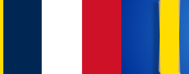 creative background flag of france and abstract background of European Union EU Europe