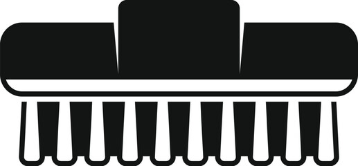 Cleaning brush icon in simple style isolated on white background