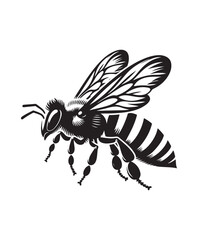 vector Bee vector art,graphics Bees icons set,vintage illustration Bee clipart,vector Bees flat style artwork design