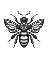 vector Bee vector art,graphics Bees icons set,vintage illustration Bee clipart,vector Bees flat style artwork design