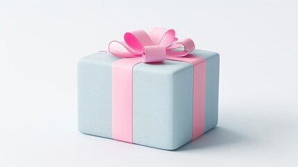 A beautifully wrapped gift box with a pink ribbon bow perfect for any special occasion.