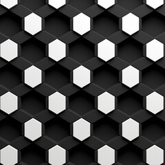 3D Hexagon background