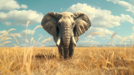 Fototapeta premium Elephant in the Savanna