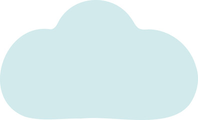 Speech bubbles in a soft pastel hue.