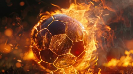 Soccer Ball on Fire