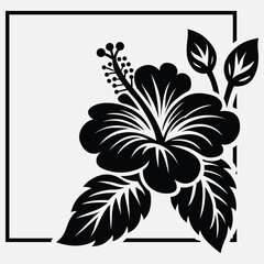 Hibiscus Flower Svg,Hawaiian Flower,flower svg,gift for him,wildflowers svg,Hibiscus