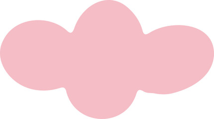 Speech bubbles in a soft pastel hue.