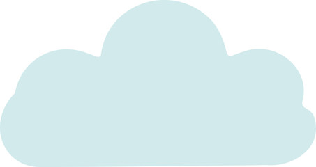 Speech bubbles in a soft pastel hue.