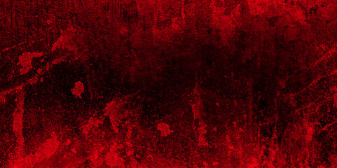 Red chalkboard background slate texture. Beautiful abstract grunge decorative red dark stucco wall background. Blood splash space on wall, red horror wall. dark red glowing black neon watercolor old.