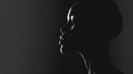 Silhouette of a Woman's Profile